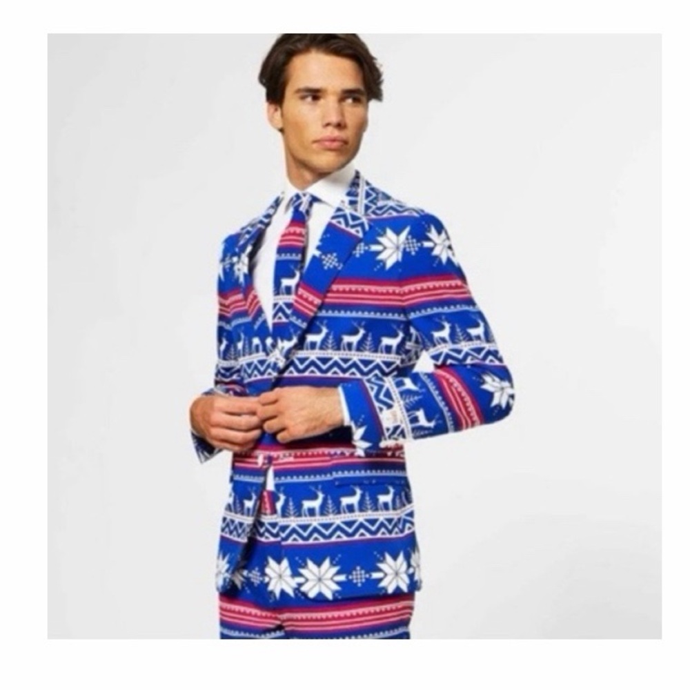 OppoSuits The Rudolph Men’s Holiday Suit Blazer‎